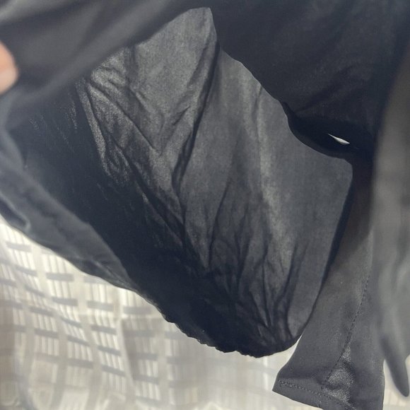 Mossimo Women's Shirt Size L Color Black Casual Button Up - Picture 14 of 14